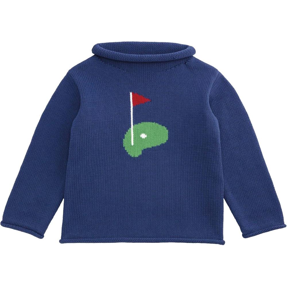 imageMud Pie Baby Boys Kids Golf Rollneck SweaterNavy