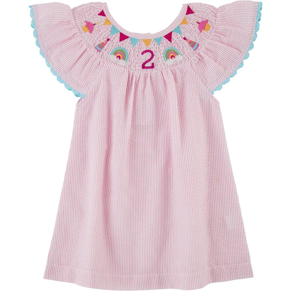 imageMud Pie Baby Girl Chicken DressPink