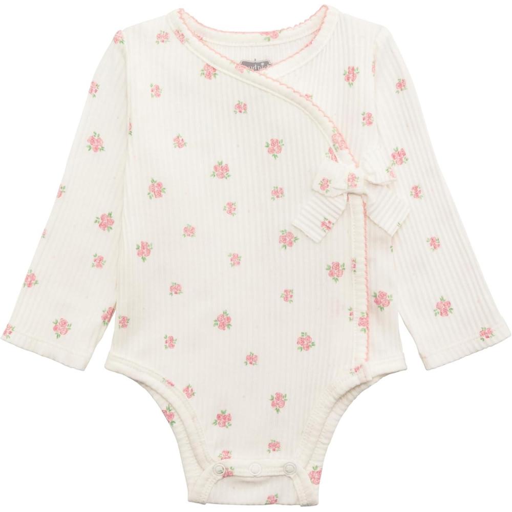 imageMud Pie Baby Girl Pink Floral Crawler