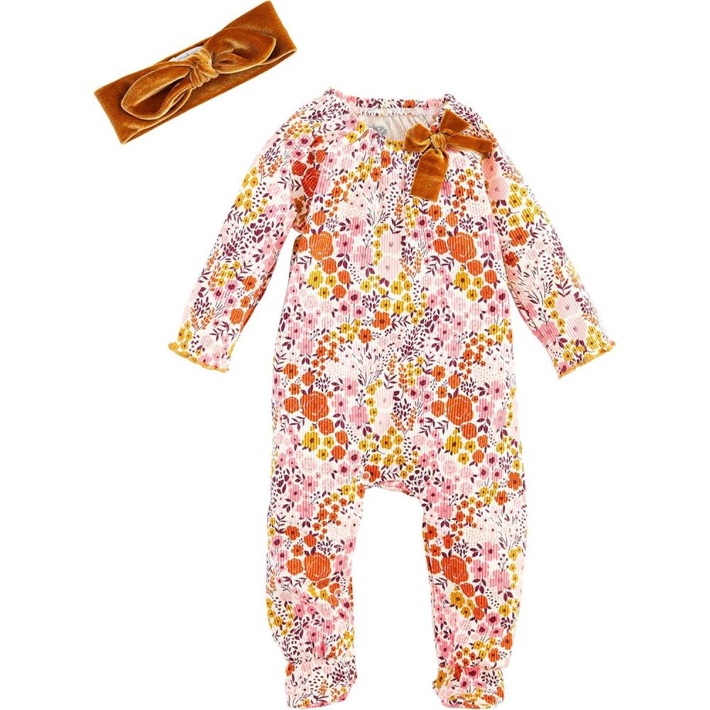 imageMud Pie Baby Girl SleeperFall Floral