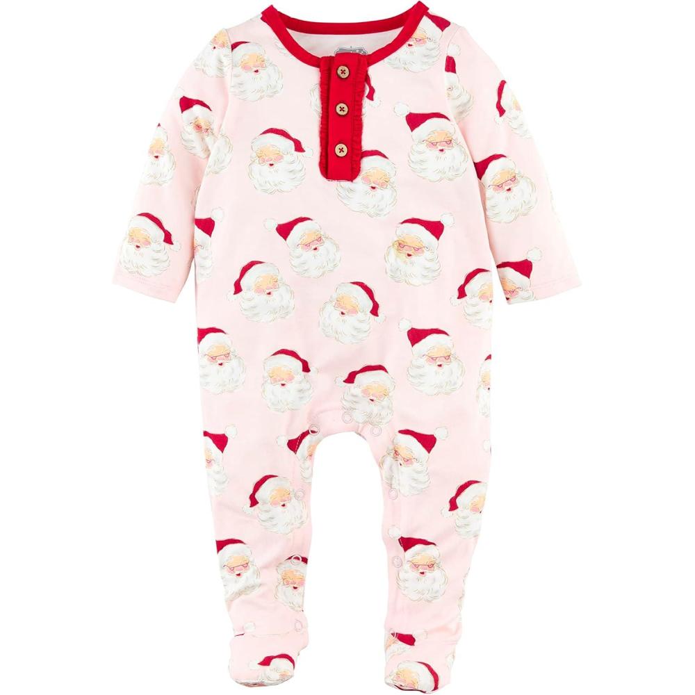 imageMud Pie Baby Girl SleeperPink Vintage