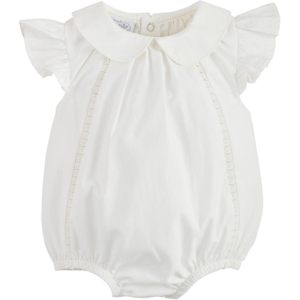 imageMud Pie Baby Girls Childrens Collared Poplin BubbleWhite