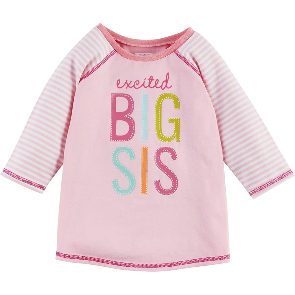 imageMud Pie Baby Girls Sister TShirt Big Sis Large