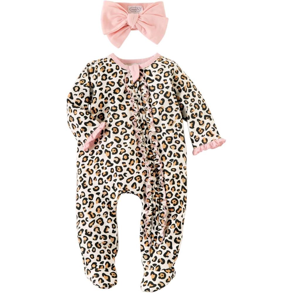 imageMud Pie Baby Girls Sleeper and Headband SetMulti
