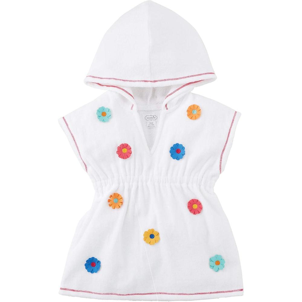 imageMud Pie Baby Girls Terry Flower Cover UpFlower