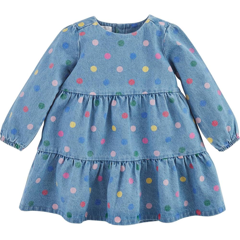 imageMud Pie BabyGirls Girls DressChambray Polka Dot