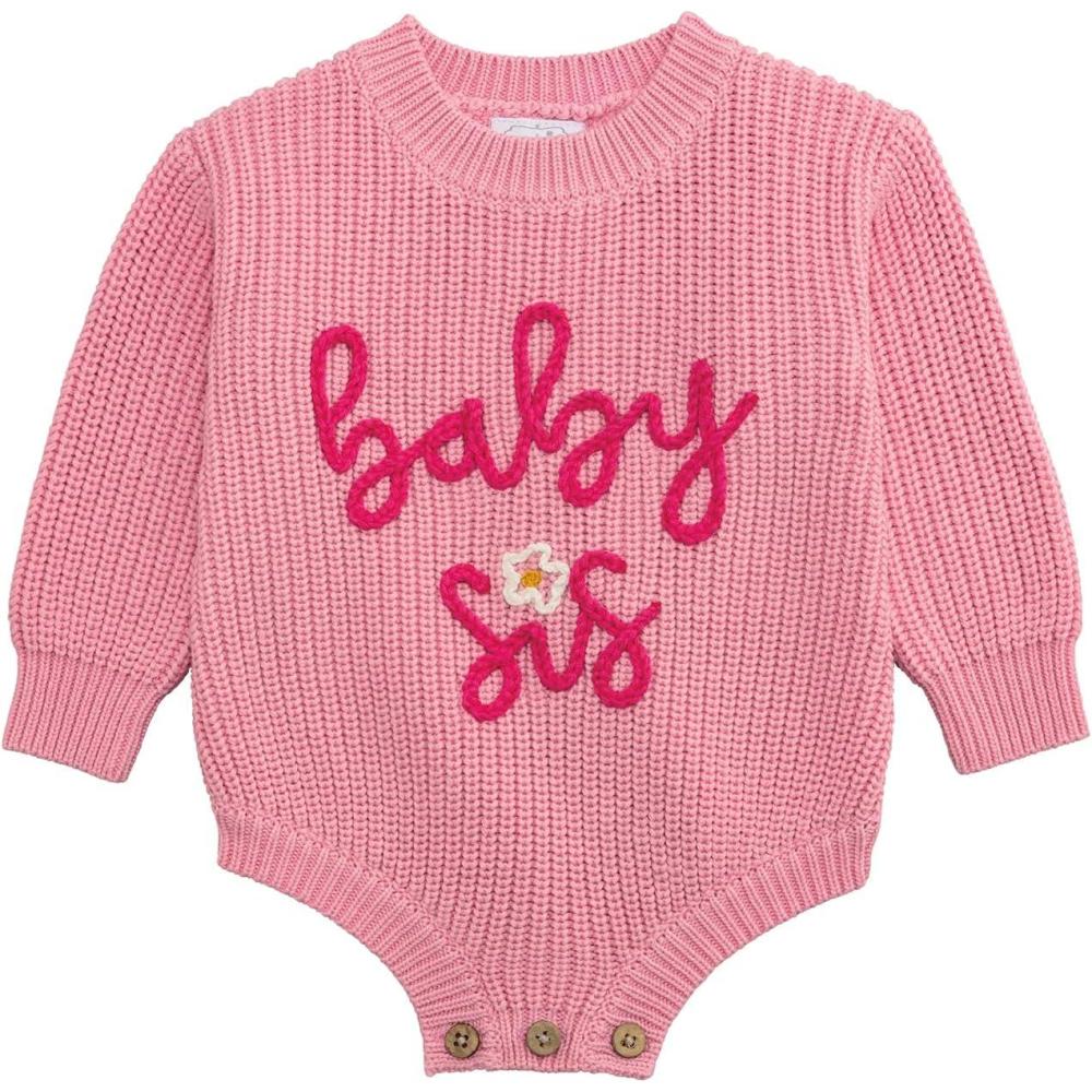 imageMud Pie Boys Kids Blue Bro Baby Sweater BubbleBlue