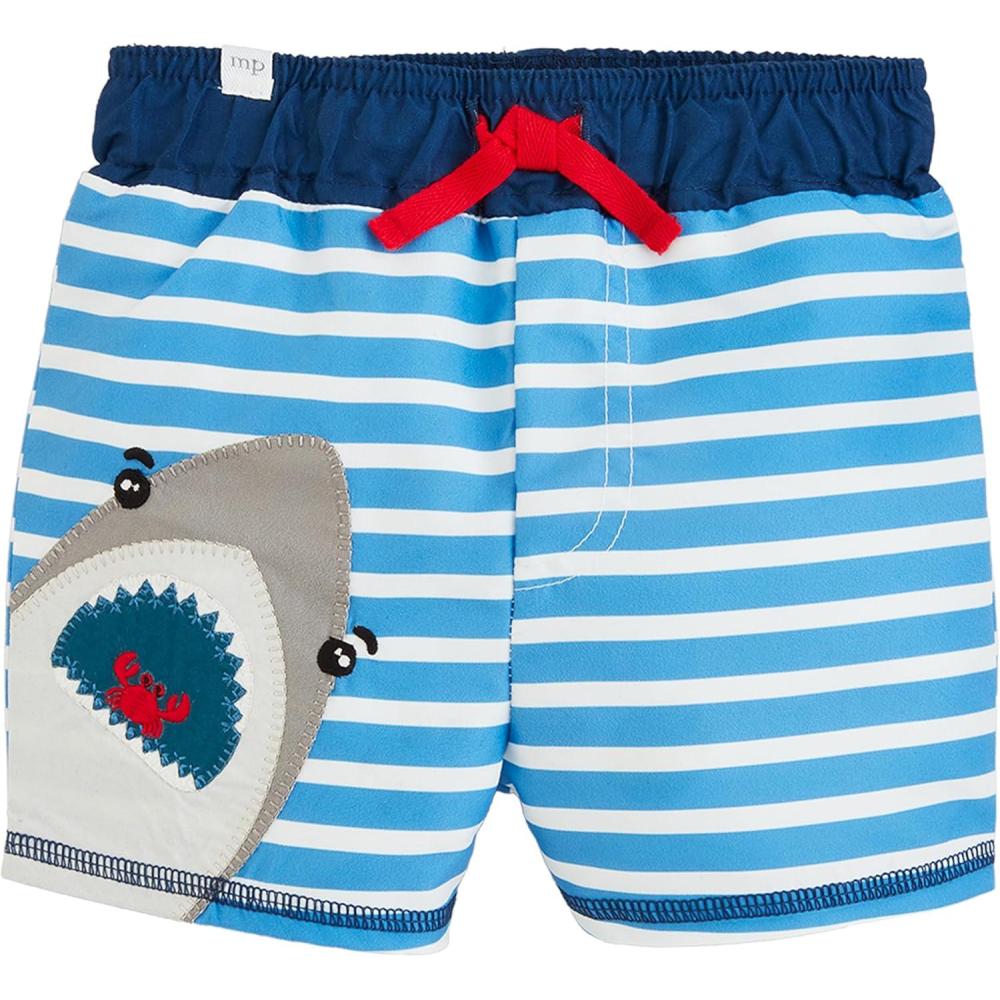 imageMud Pie Boys Standard Shark Applique TrunksShark