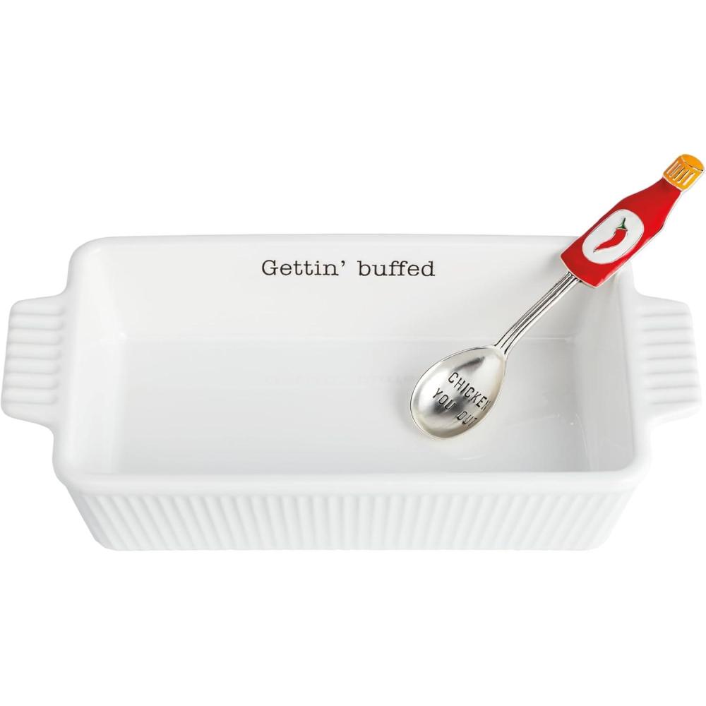 imageMud Pie Buffalo Chicken Dip Baker and Serving Spoon Set