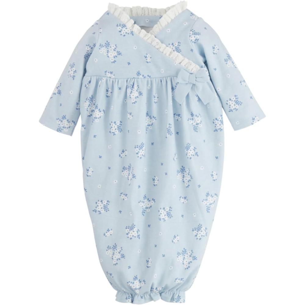 imageMud Pie Childrens Blue Ditsy Floral Gown 03M