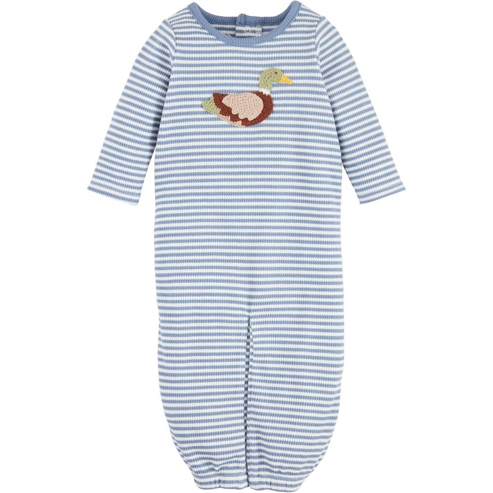 imageMud Pie Childrens Crochet Duck Gown 03M