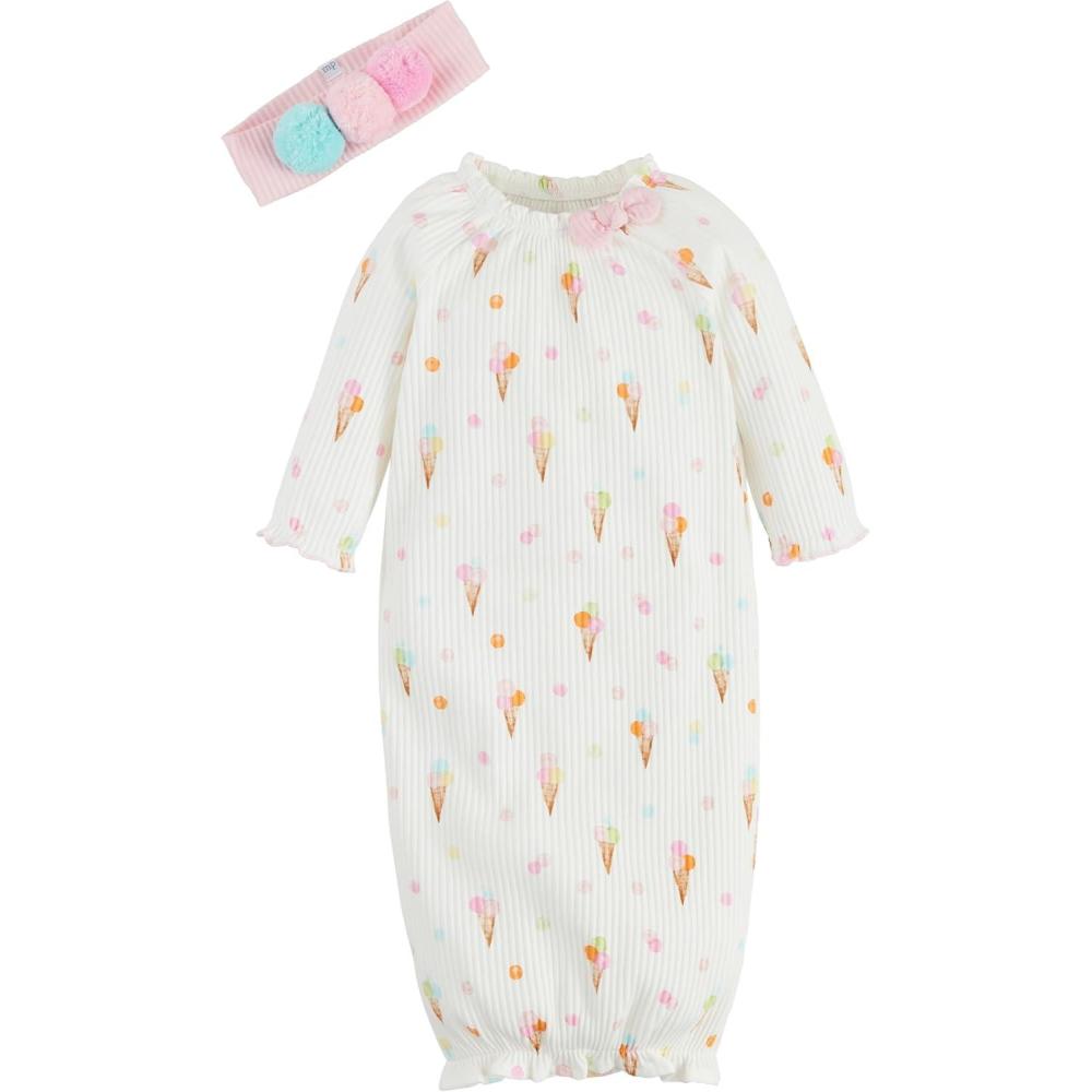 imageMud Pie Childrens Icecream Print Gown 03M