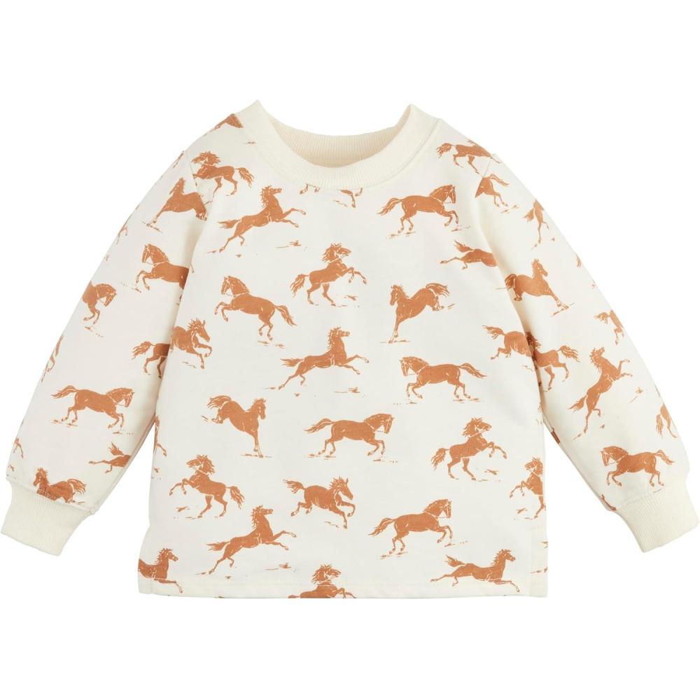 imageMud Pie Girls CasualHorse Print