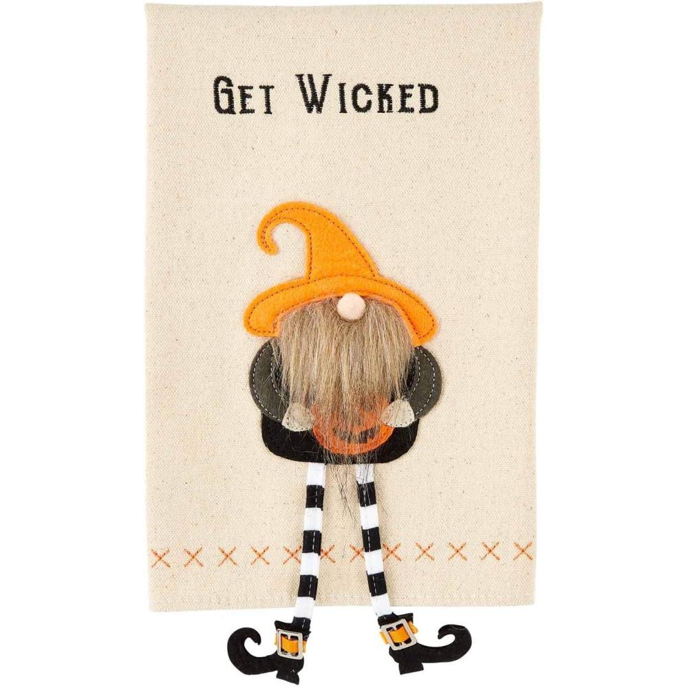 imageMud Pie Halloween Dangle Gnome Towel Creep it Real 21quot x 14quot 44000039CGet Wicked