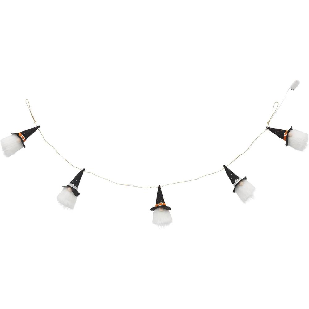 imageMud Pie Halloween Light Up Gnome Garland Dotted
