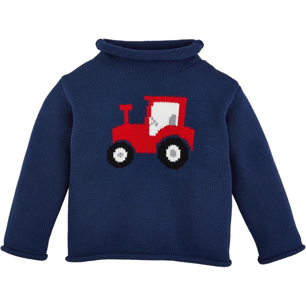 imageMud Pie Kids Children Tractor Rollneck SweaterTractor