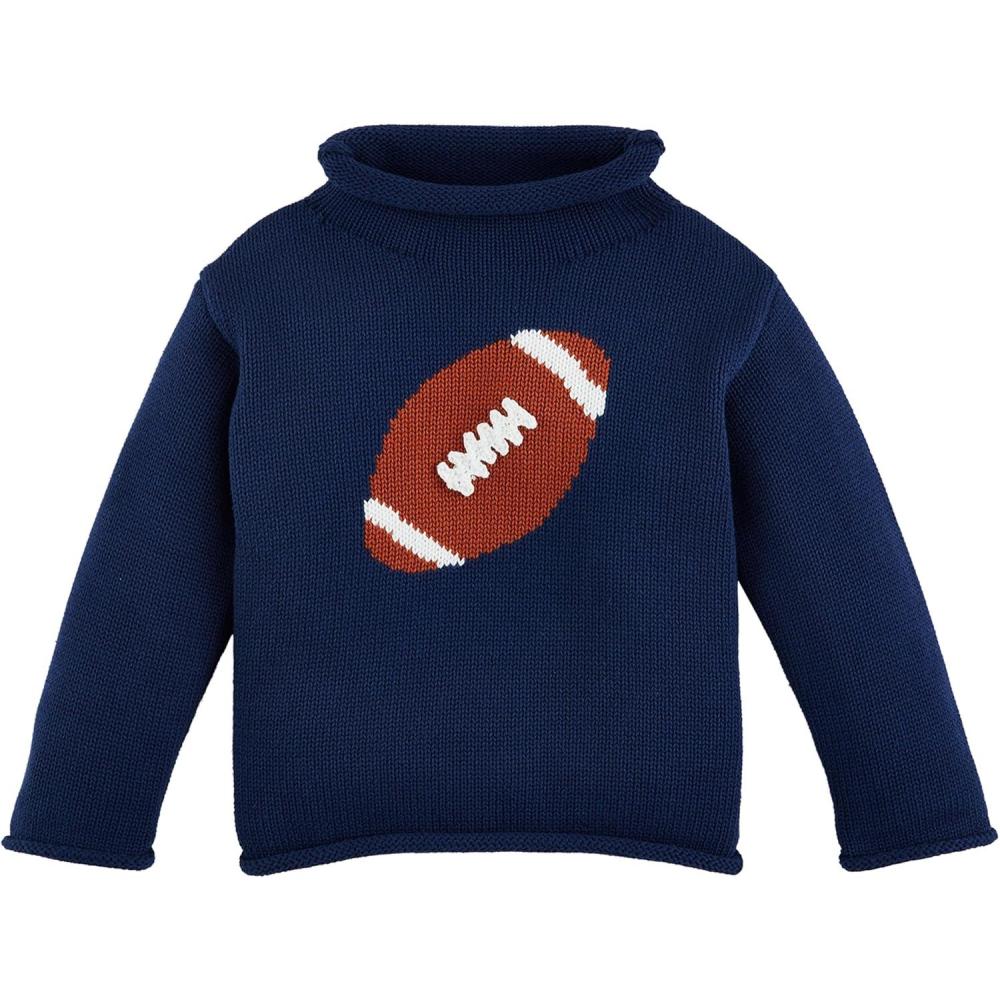 imageMud Pie Kids Childrens Rollneck SweaterFootball