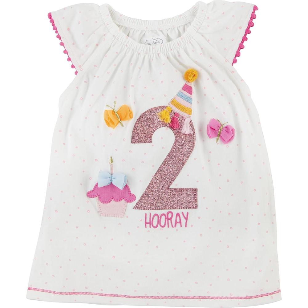 imageMud Pie Toddler Girl Birthday Tunic2