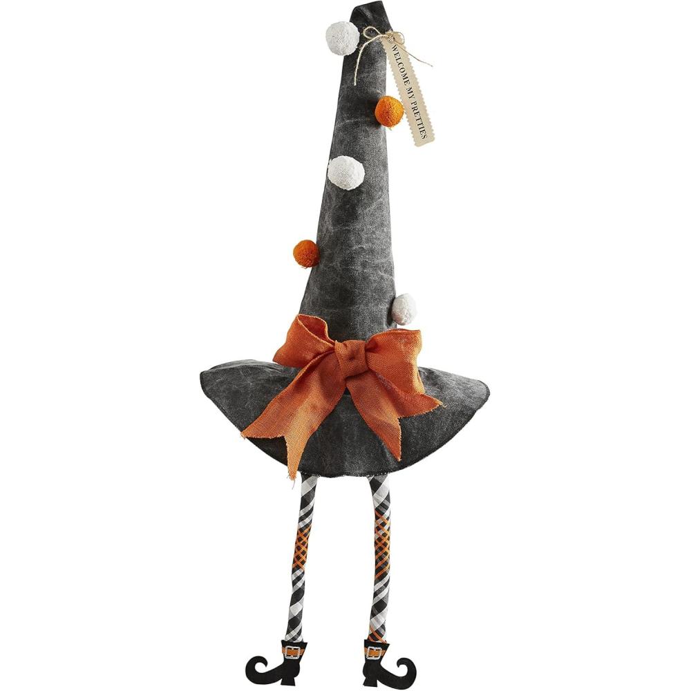 imageMud Pie Welcome Halloween Extra Large Dangle Leg Hat Sitter 22quot x 18 14quot Dia