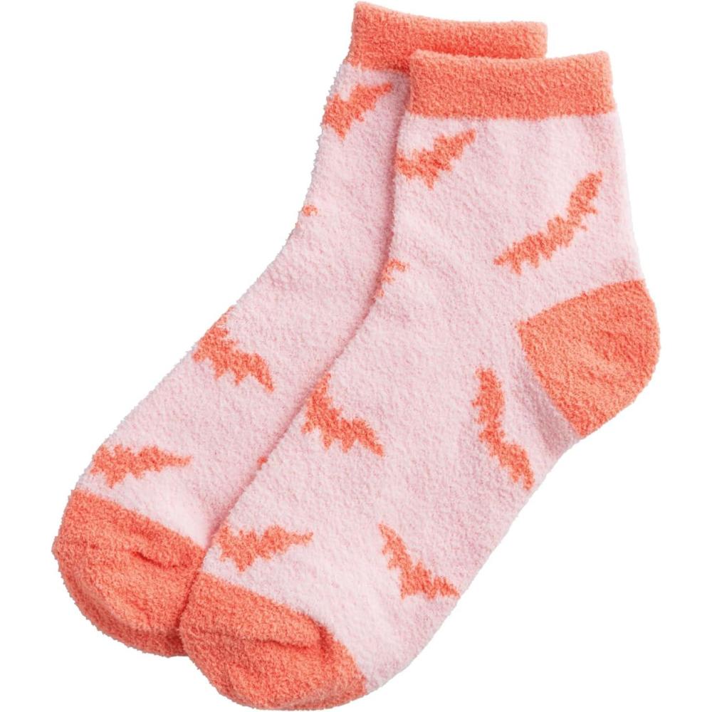 imageMud Pie Womens Fuzzy SocksBlush Bats