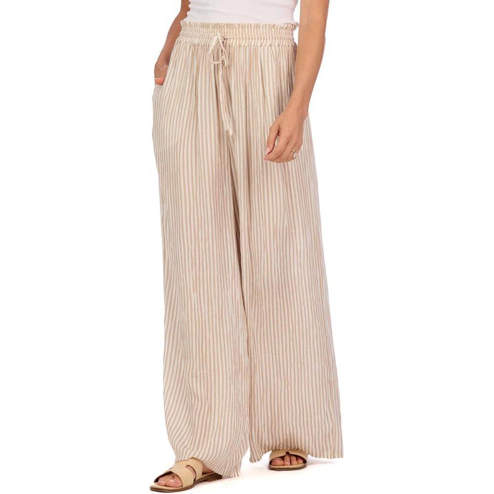 imageMud Pie Womens Tracey Beach Pant Brown