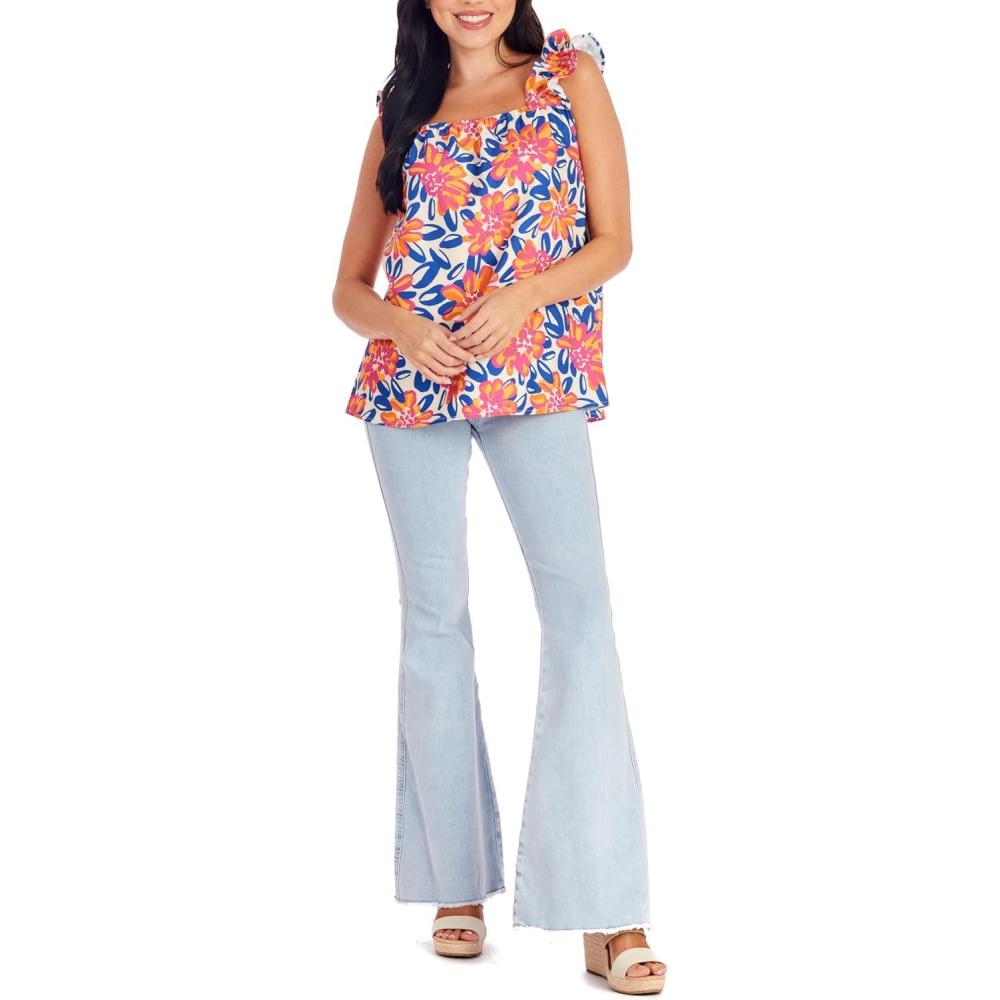 imageMud Pie Womens Womens Charlie Ruffle TopPink