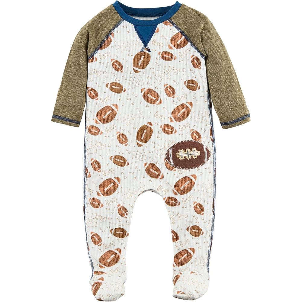 imageMud Pie babyboys Baby Boys Golf Footed SleeperMud Pie Baby Boys Golf Footed SleeperWaffle Football