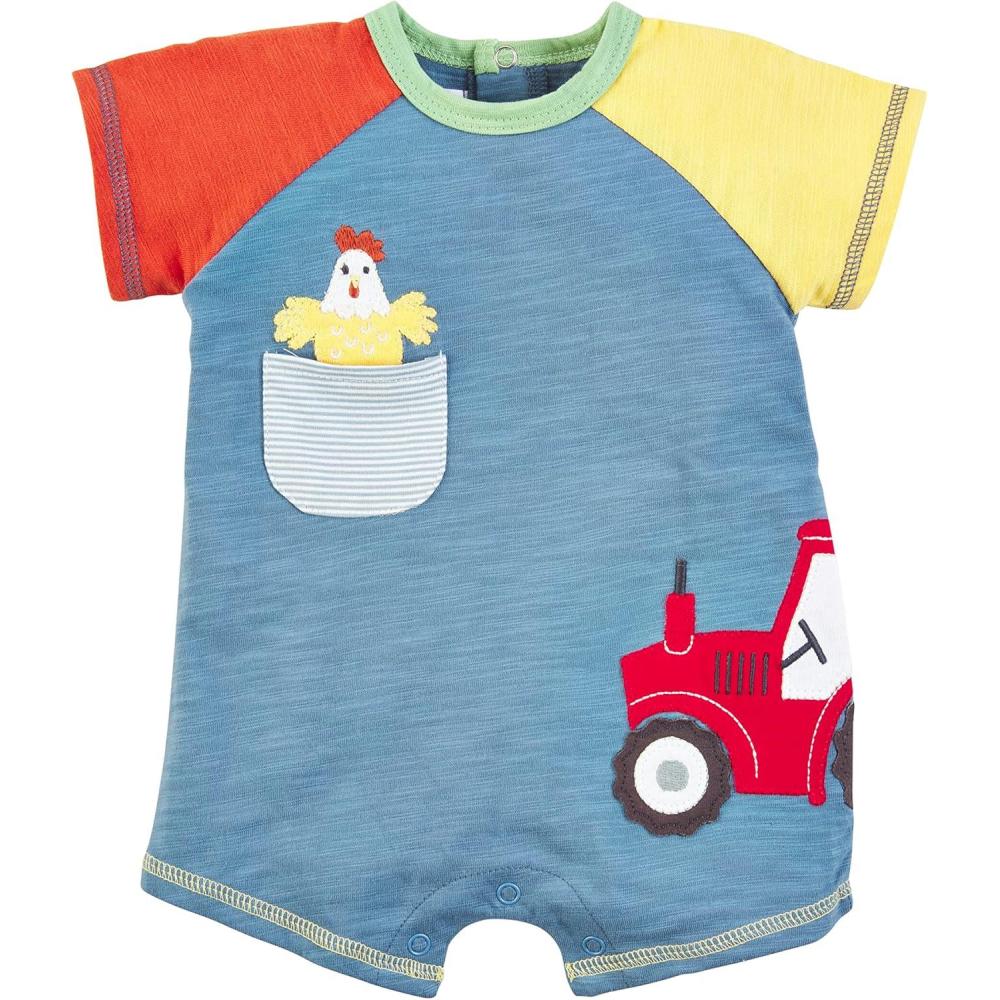 imageMud Pie babyboys Boys ShortallTractor