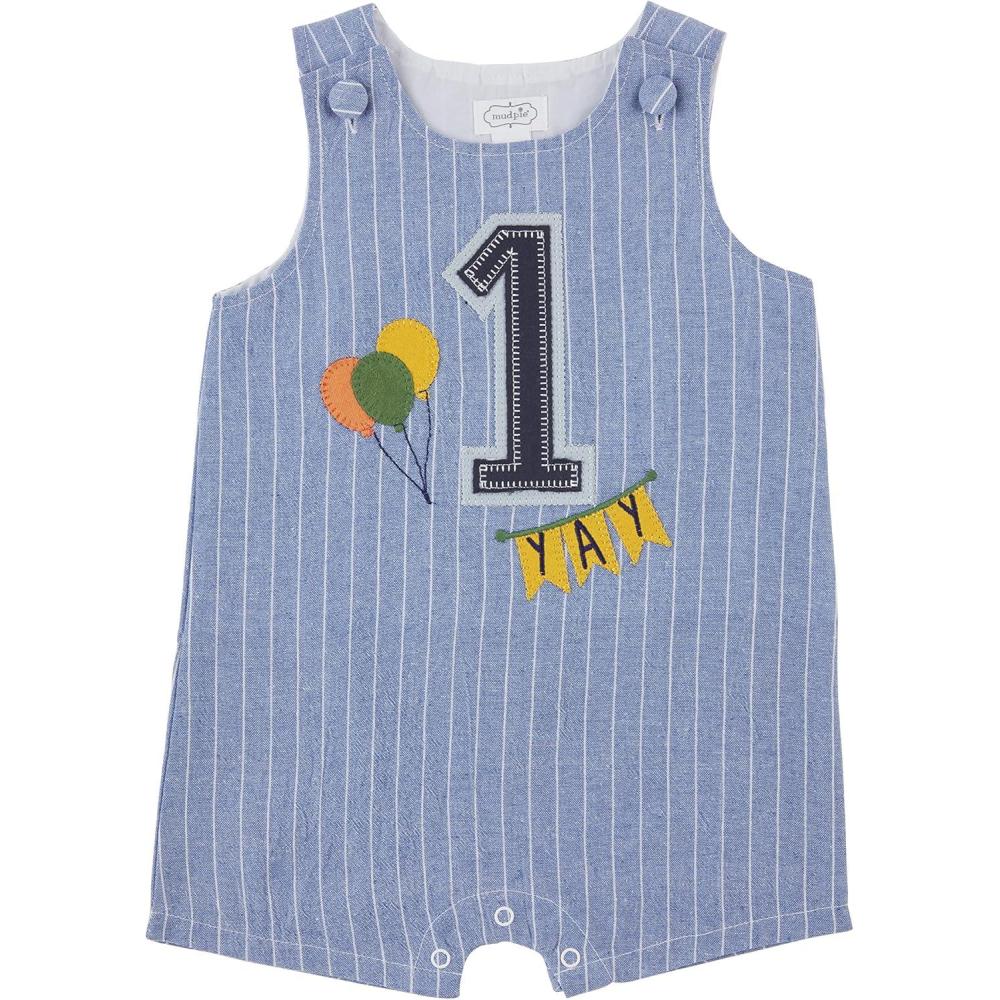 imageMud Pie babyboys Mud Pie 1st Birthday Boy Jon JonBlue yellow green