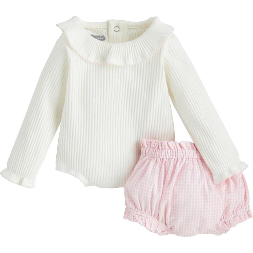 imageMud Pie babygirls Childrens Bow 2piece SetPink