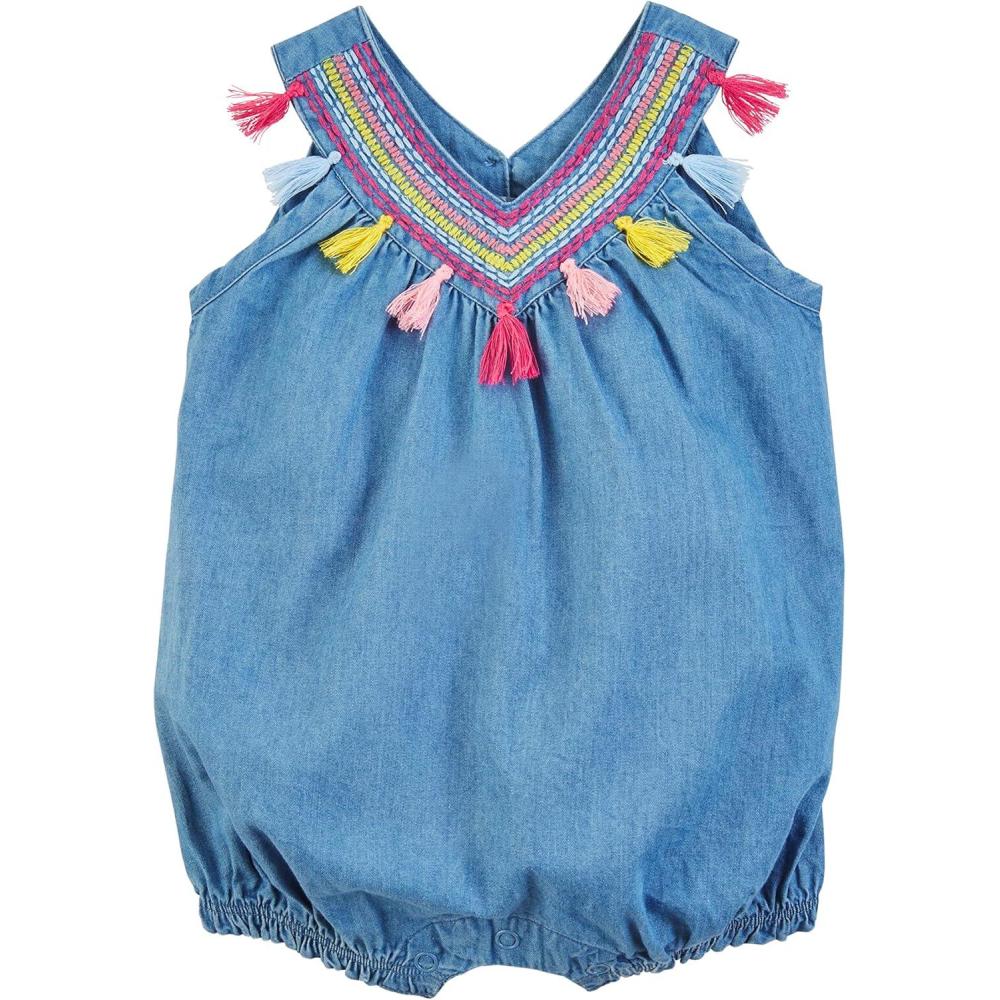 imageMud Pie babygirls Kids Check LongallChambray