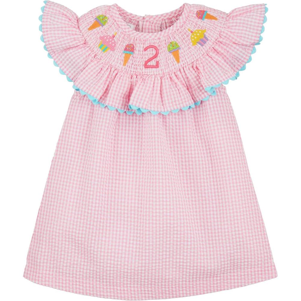 imageMud Pie girls Mud Pie Kids Two Smocked DressPink