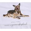 MUD PIE Baby Dog Breed Bodysuit and Bib Set, Aussie, 0-6 Months(German Shepherd)