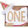 Mud Pie Baby Boys First Birthday Cake Smashing Set, Multi, One Size(One Sequins)