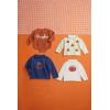 Mud Pie Baby Boys Kids Blue Pumpkin Rollneck Sweater(Blue)