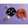 Mud Pie Baby Boys Kids Boo Chainstitch Sweater(Orange)