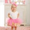 Mud Pie Baby Girl’s Birthday Tutu, Multi(Pink gold)