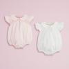 Mud Pie Baby Girls Children’s Collared Poplin Bubble(White)