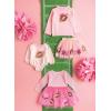 Mud Pie Baby Girls Kids Pink Football Rollneck Sweater(Pink)