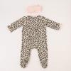 Mud Pie Baby Girls Sleeper and Headband Set(Multi)