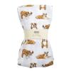Mud Pie Bulldog Print Muslin Baby Swaddle Blanket, 47″ x 47″ (12140053)