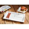 Mud Pie Burger Hot Dog Platter Set; platter 10″ x 18″
