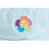Mud Pie Children’s Embroidered Hat with Bow(Blue Flower)