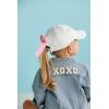 Mud Pie Children’s Embroidered Hat with Bow(White Bow)