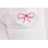 Mud Pie Children’s Embroidered Hat with Bow(White Bow)