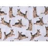 Mud Pie Golden Retriever Print Muslin Baby Swaddle Blanket, 47″ x 47″(German Shepherd)