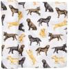 Mud Pie Golden Retriever Print Muslin Baby Swaddle Blanket, 47″ x 47″(Labrador Retriever)