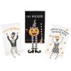 Mud Pie Halloween Dangle Gnome Towel (Creep it Real), 21″ x 14″ (44000039C)(Bone)