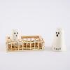 Mud Pie Halloween Ghost Salt & Pepper Set, assembled 3 1/4″ x 4 1/2″(Ghost)