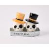 Mud Pie Halloween Ghost Salt & Pepper Set, assembled 3 1/4″ x 4 1/2″(Skull)